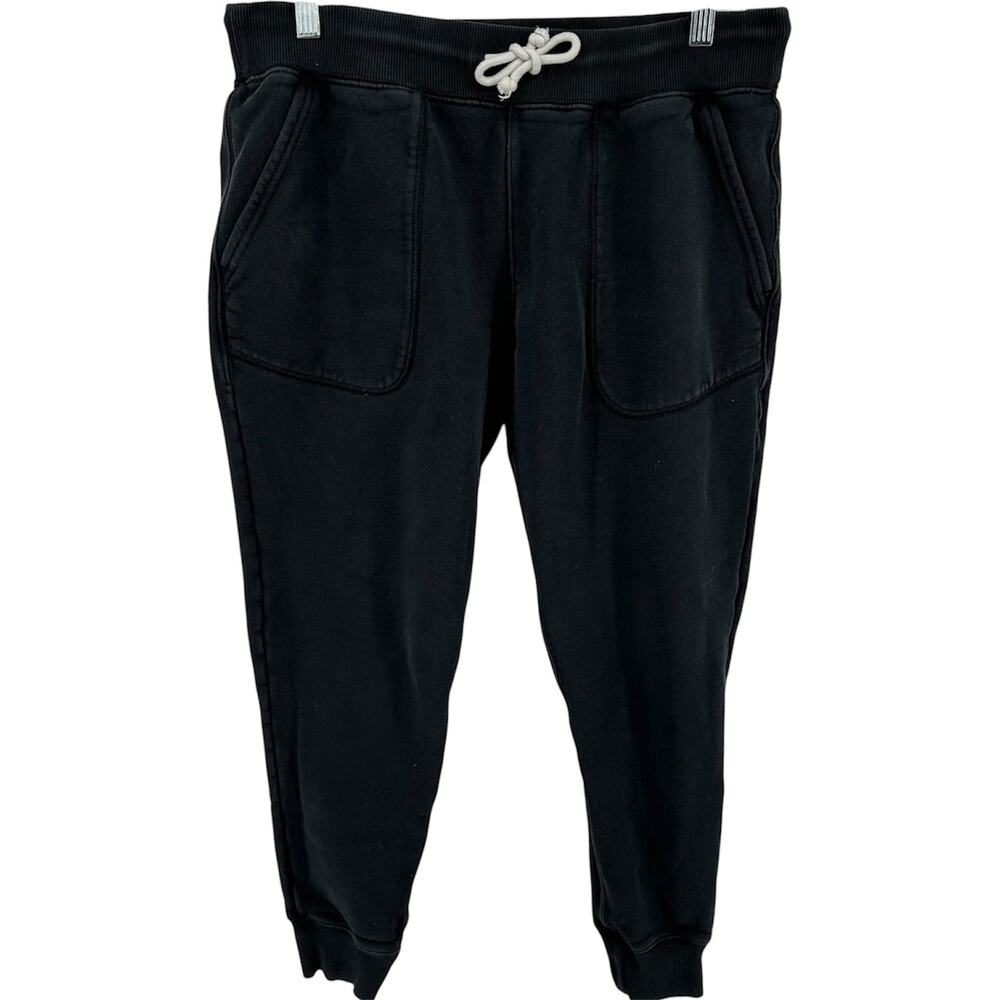 Best Made Supima Sweat Joggers 29" Cotton Drawstring Ribbed Pockets Black M